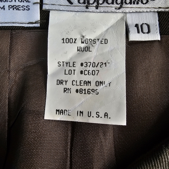 Vintage Pappagallo 100% Worsted Wool Pencil Skirt, Made in USA Green Size Large - Picture 8 of 8